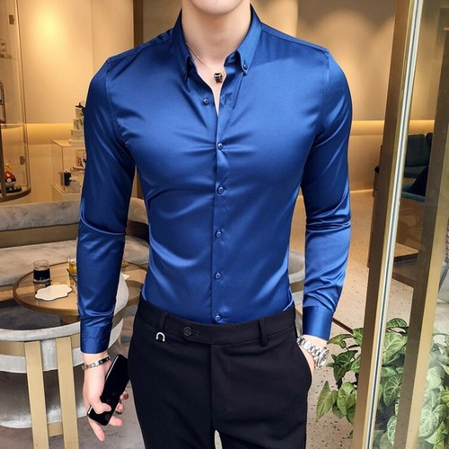 mens slim fit formal shirts